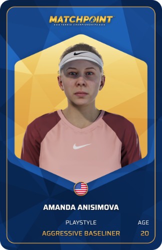 Player card Amanda Anisimova