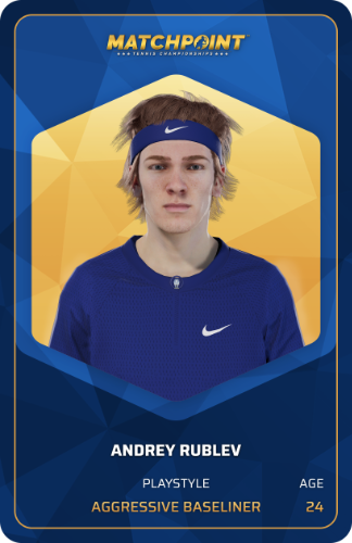 Player card Andrey Rublev
