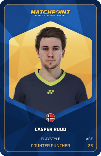 Player card Casper Ruud